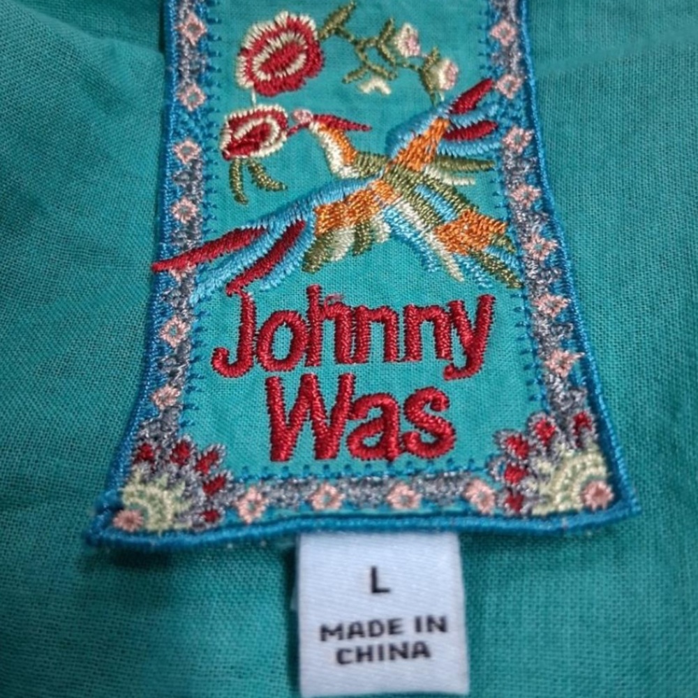 Johnny Was Happy Rosabel Eyelet Shift Dress - Picture 2 of 7